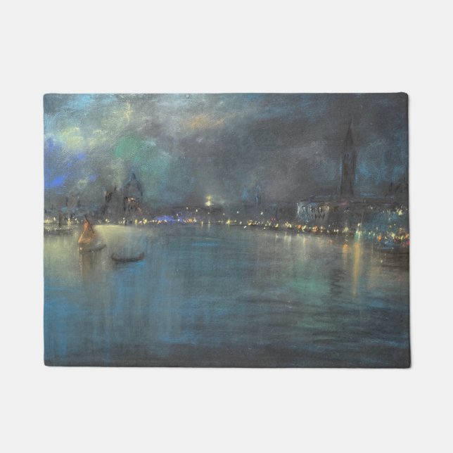Venetian Nocturne (by Glenn Cooper Henshaw) Doormat (Front)