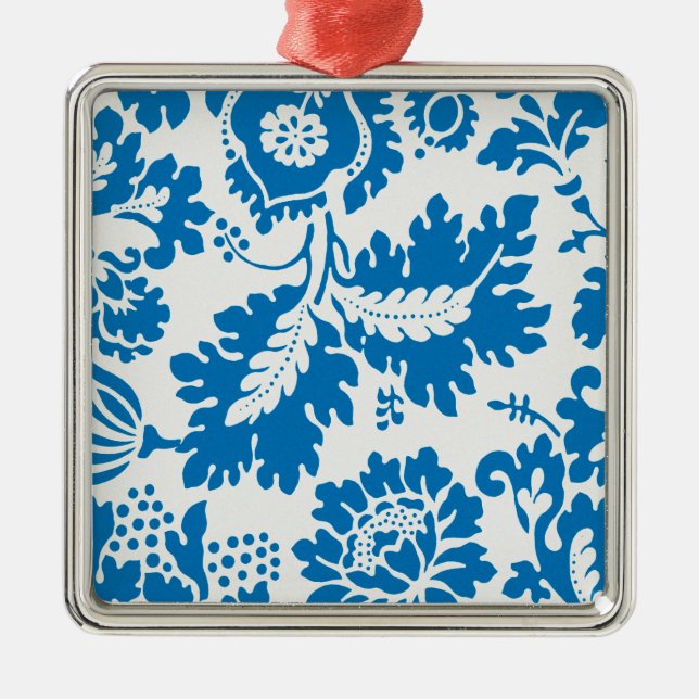 Venetian Pattern (by William Morris) Metal Tree Decoration (Front)
