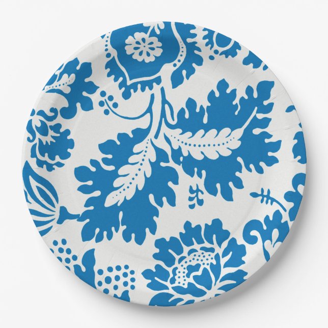 Venetian Pattern (by William Morris) Paper Plate (Front)