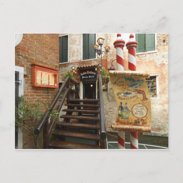 Venetian Restaurant Postcard (Front)