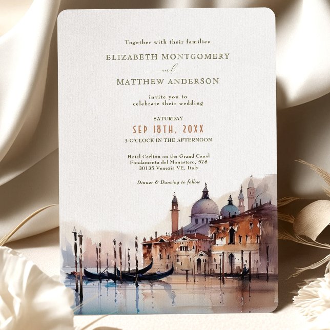 Venetian Splendour Wedding Basilica della Salute I Invitation (Creator Uploaded)