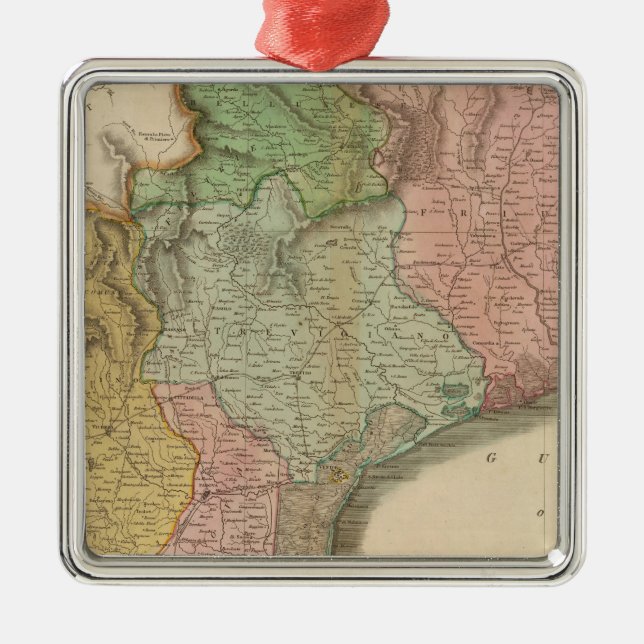 Venetian States Metal Tree Decoration (Front)