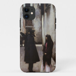 Venetian Street fine art painting John Sargent Case-Mate iPhone Case