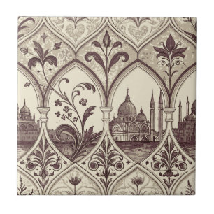 Venetian Style Ceramic Tile   Luxury Italian Baroq