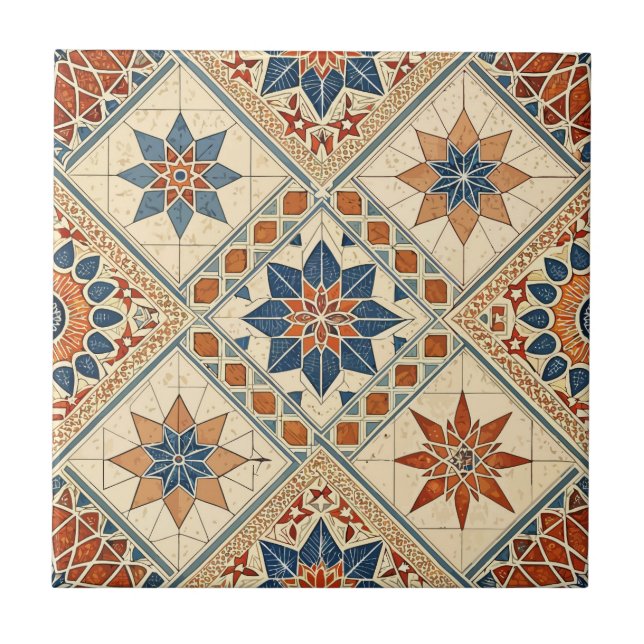Venetian Style Ceramic Tile | Luxury Italian Baroq (Front)