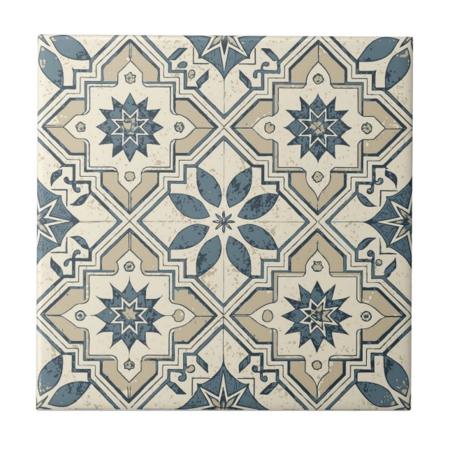 Venetian Style Ceramic Tile | Luxury Italian Baroq (Front)