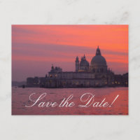 Venetian Sunset Save-the-Date Cards
