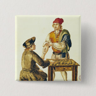 Venetian Tattooer 15 Cm Square Badge