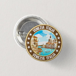Venezia 3 cm round badge