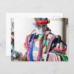 Venezia Carnivale Spectacular Colours Postcard