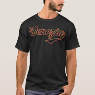 Venezia City Italia Italy Vintage Sports Typograph T-Shirt