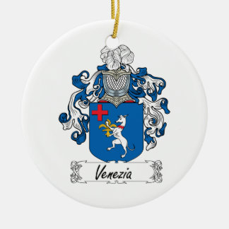 Venezia Family Crest Ceramic Tree Decoration