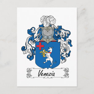 Venezia Family Crest Postcard