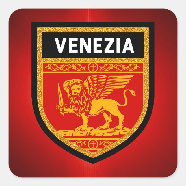 Venezia Flag Square Sticker (Front)