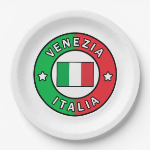 Venezia Italia Paper Plate