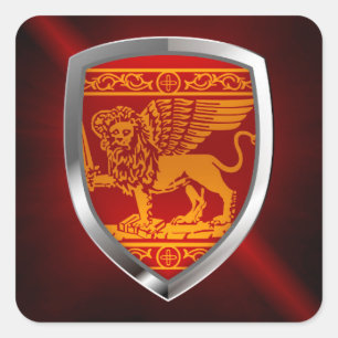 Venezia Mettalic Emblem Square Sticker