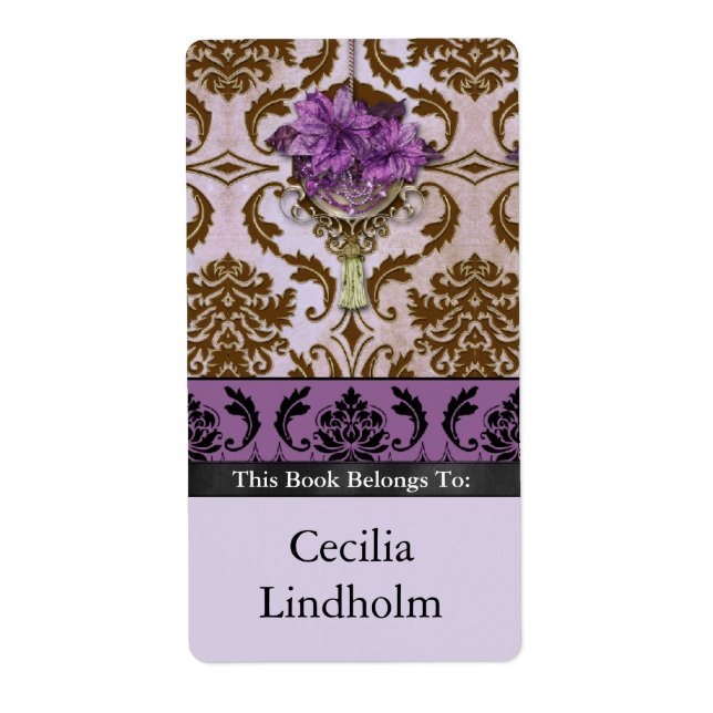 VENEZIA POINSETTIA in Brown and Lilac (Front)