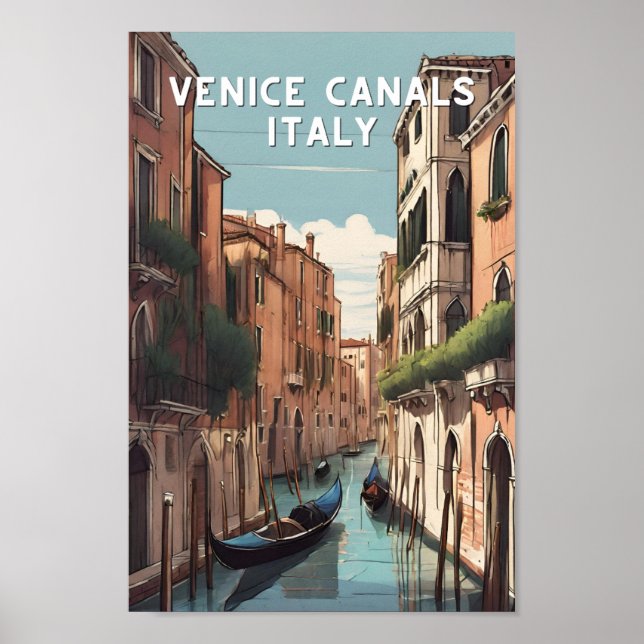 Venezia Venice canalas italy venetian travel Poster (Front)