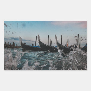 Venezia, Venice. Gondolas. Italy Rectangular Sticker