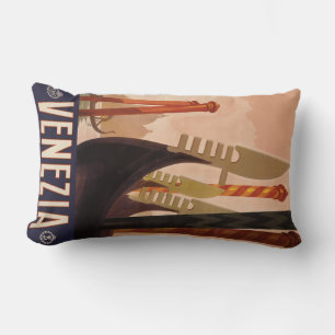 Venezia (Venice) Italy vintage travel pillow