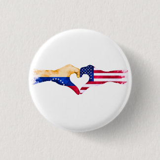 🇻 ❤️ 🇺 🇸 "Venezolano in the USA" 3 Cm Round Badge