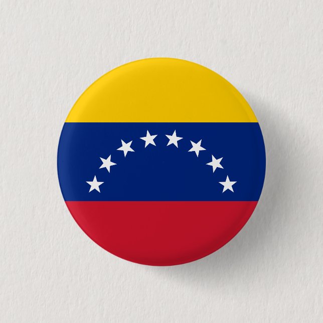 Venezuela 3 Cm Round Badge (Front)