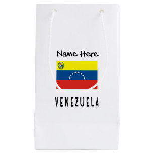 Venezuela and Venezuelan Flag with Your Name Small Gift Bag