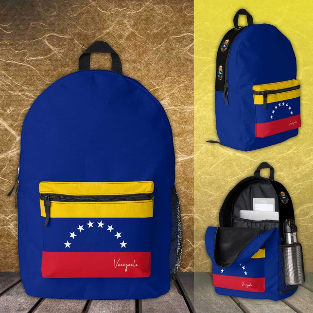 Venezuela, backpack, Venezuelan Flag / patriotic Printed Backpack (Creator Uploaded)