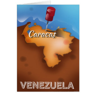 venezuela, Caracas vintage travel poster
