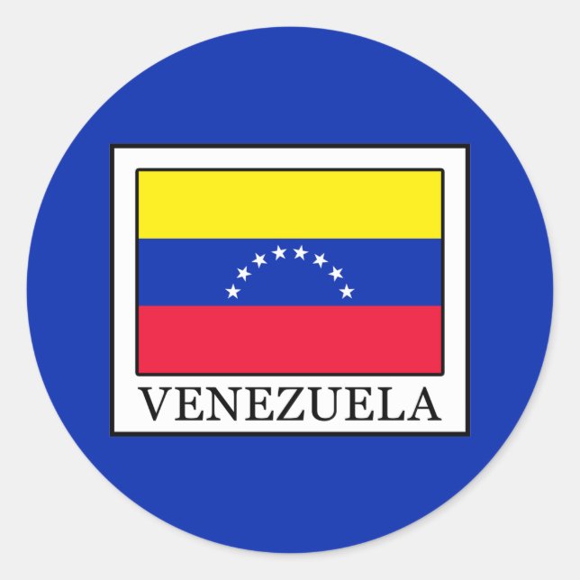 Venezuela Classic Round Sticker (Front)