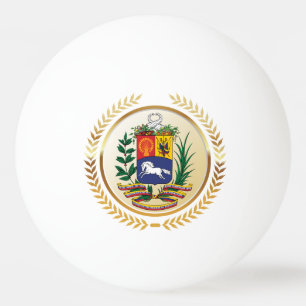 Venezuela Coat of Arms Ping Pong Ball