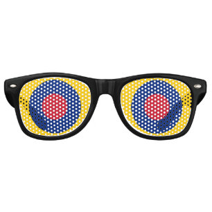 venezuela country flag roundel round symbol retro sunglasses