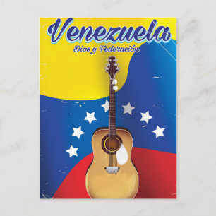Venezuela Dios y Federación Travel poster Postcard