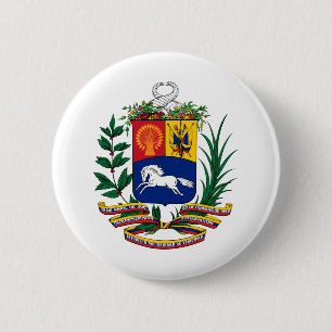 venezuela emblem 6 cm round badge