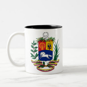 venezuela emblem Two-Tone coffee mug