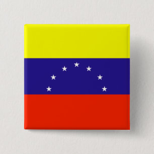 Venezuela Flag 15 Cm Square Badge
