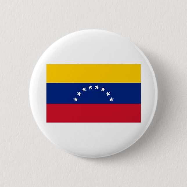 Venezuela Flag 6 Cm Round Badge (Front)