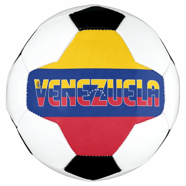 Venezuela Flag Adorable Patriotic Soccer Ball (Front)