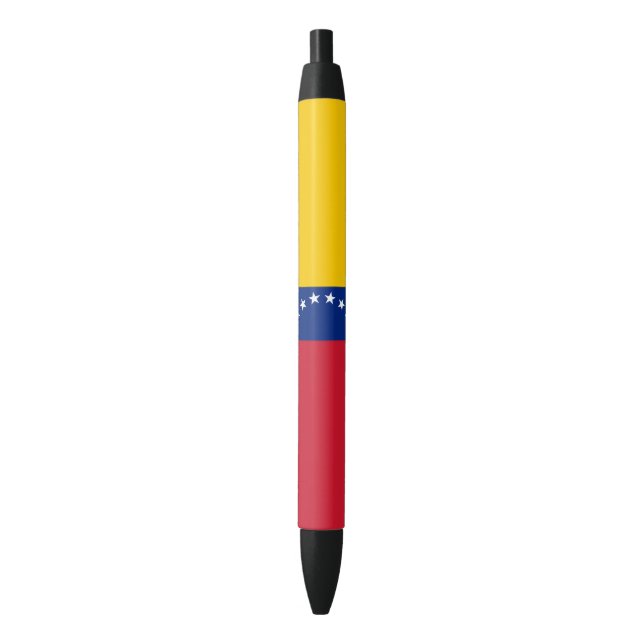 Venezuela Flag Black Ink Pen (Front Vertical)
