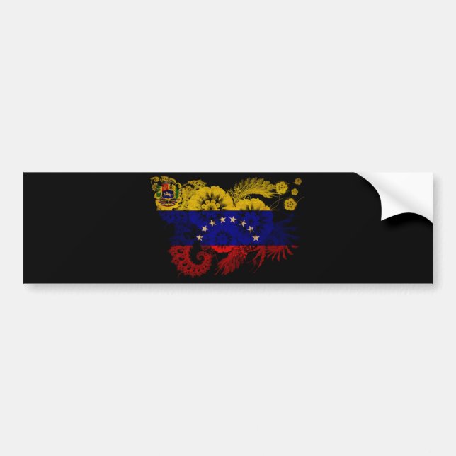 Venezuela Flag Bumper Sticker (Front)
