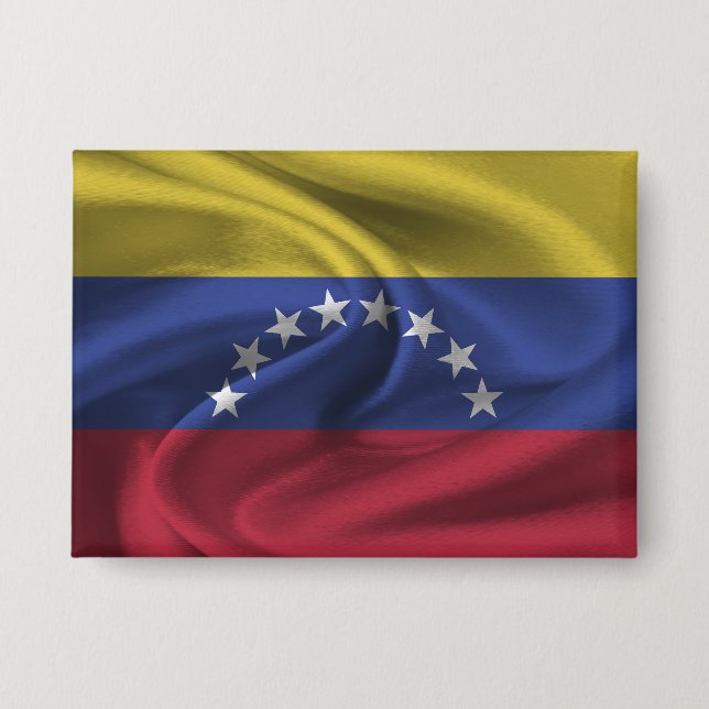 Venezuela Flag Button (Front)