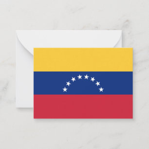 Venezuela flag card
