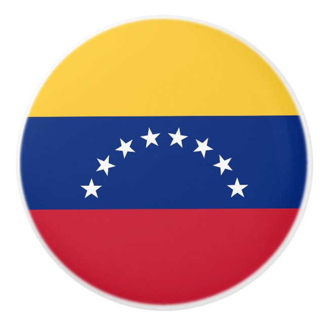 Venezuela flag ceramic knob (Front)
