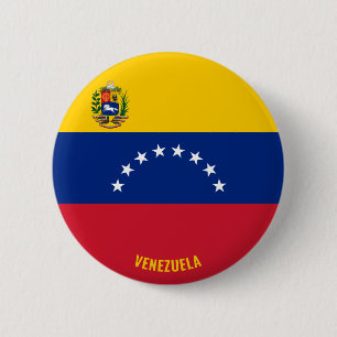 Venezuela Flag Charming Patriotic 6 Cm Round Badge