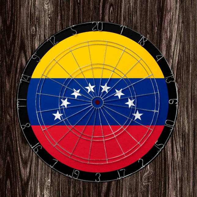 Venezuela Flag Dartboard & darts / game board (Creator Uploaded)
