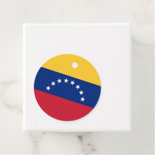 Venezuela flag favour tags