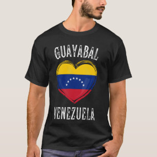 Venezuela Flag Heart Guayabal City T-Shirt