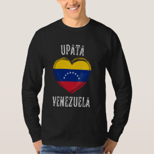 Venezuela Flag Heart Upata City T-Shirt