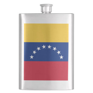 Venezuela flag hip flask