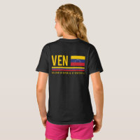 Venezuela Flag & ISO Code Alpha 3 Design